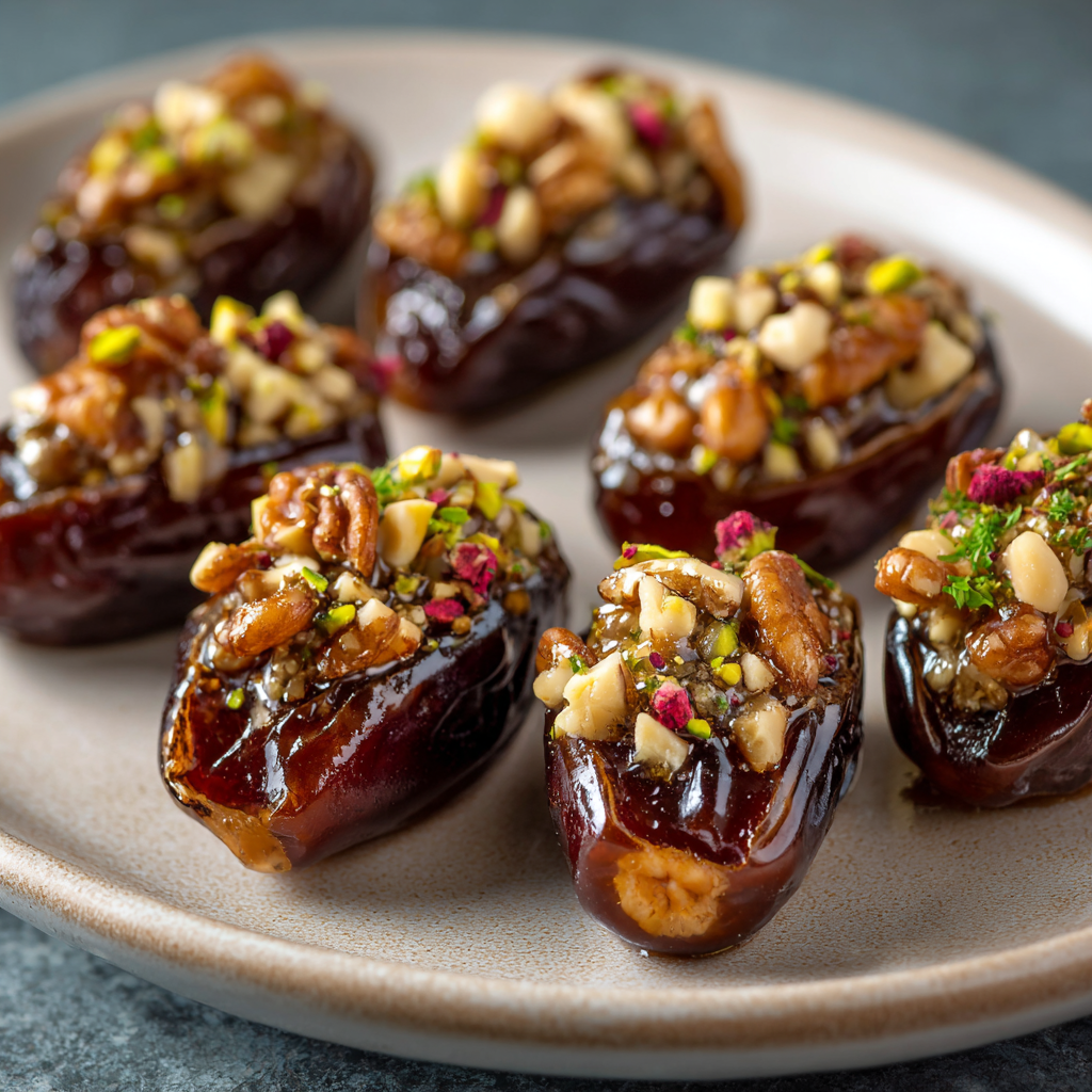 Stuffed Dates with Nuts Recipe - Recipe Image