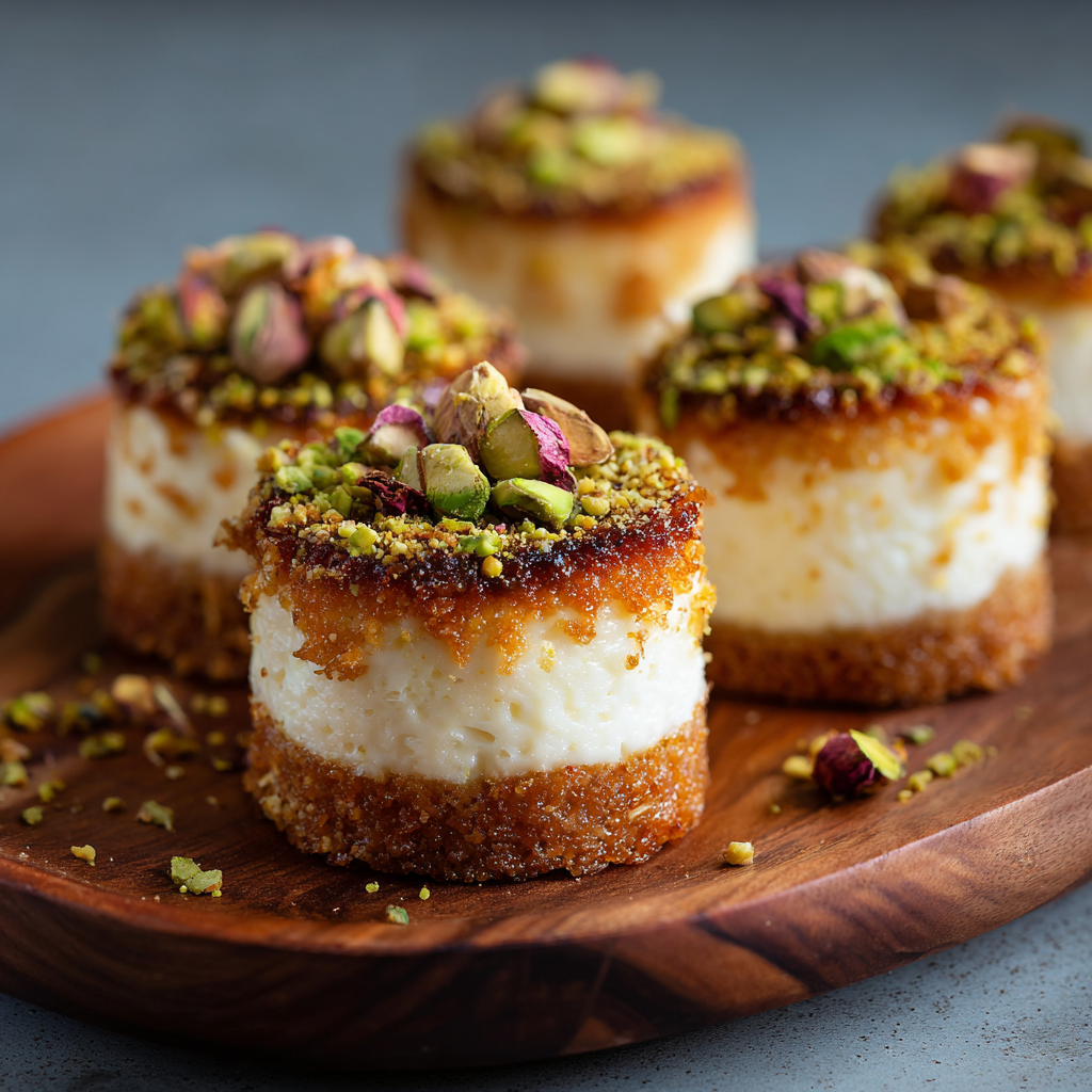 Kanafeh Cheesecake Bites Recipe - Recipe Image