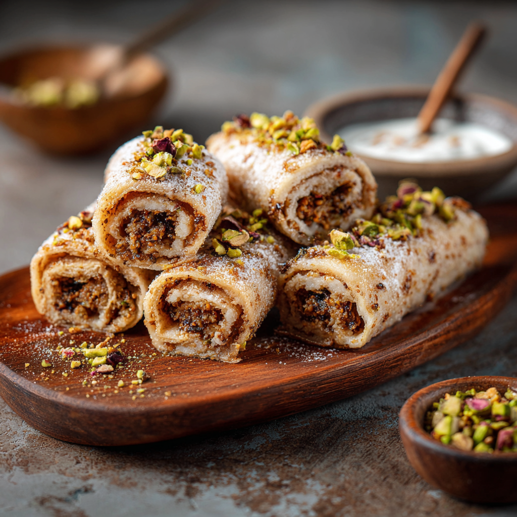 Halawet El Jibn Rolls Recipe - Recipe Image