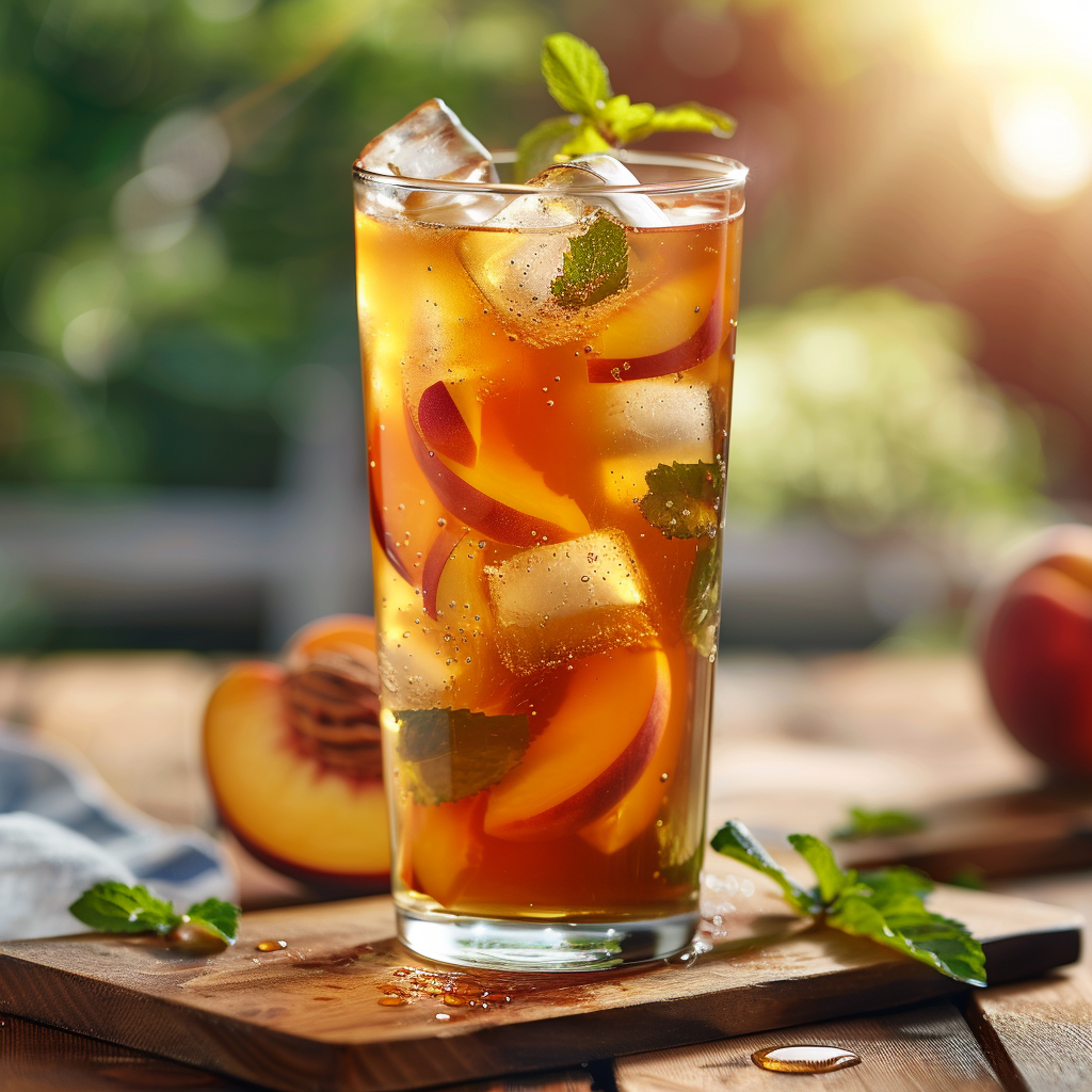 Iced Tea Peach Recipe - Recipe Image