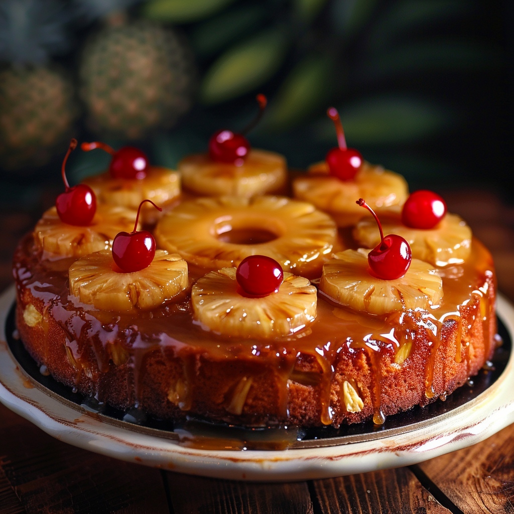 Pineapple Upside-Down Cake Recipe - Recipe Image