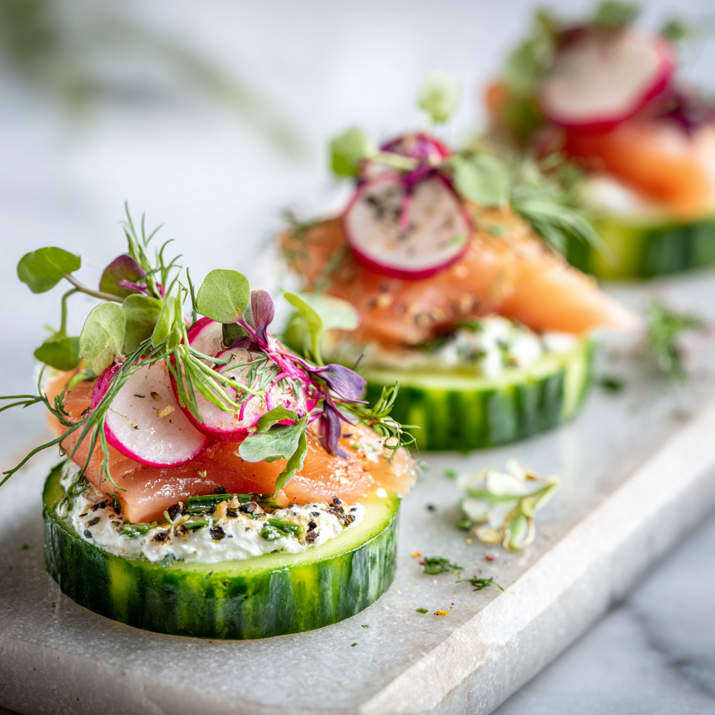 Cucumber Canapés Recipe - Recipe Image