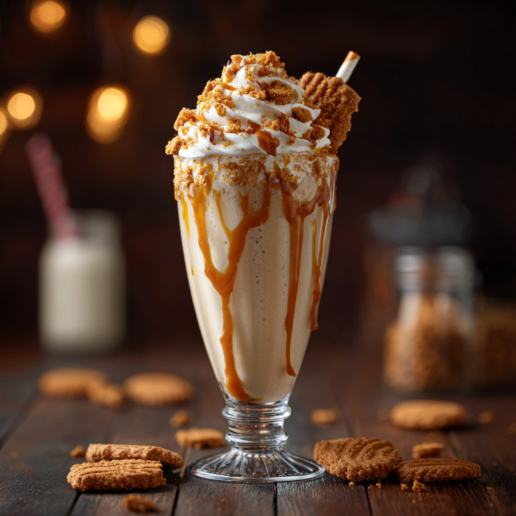 Biscoff Milkshake Recipe - Recipe Image