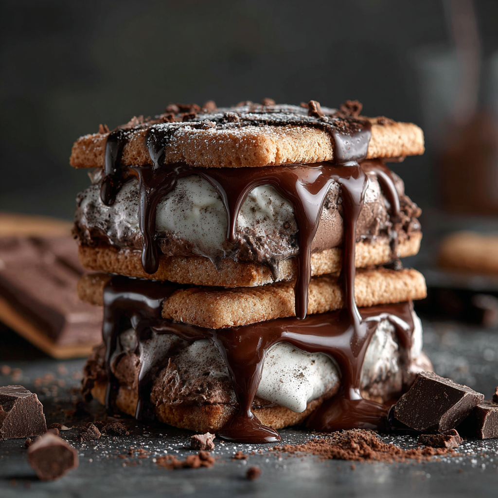 Nutella Ice Cream Sandwiches Recipe - Recipe Image