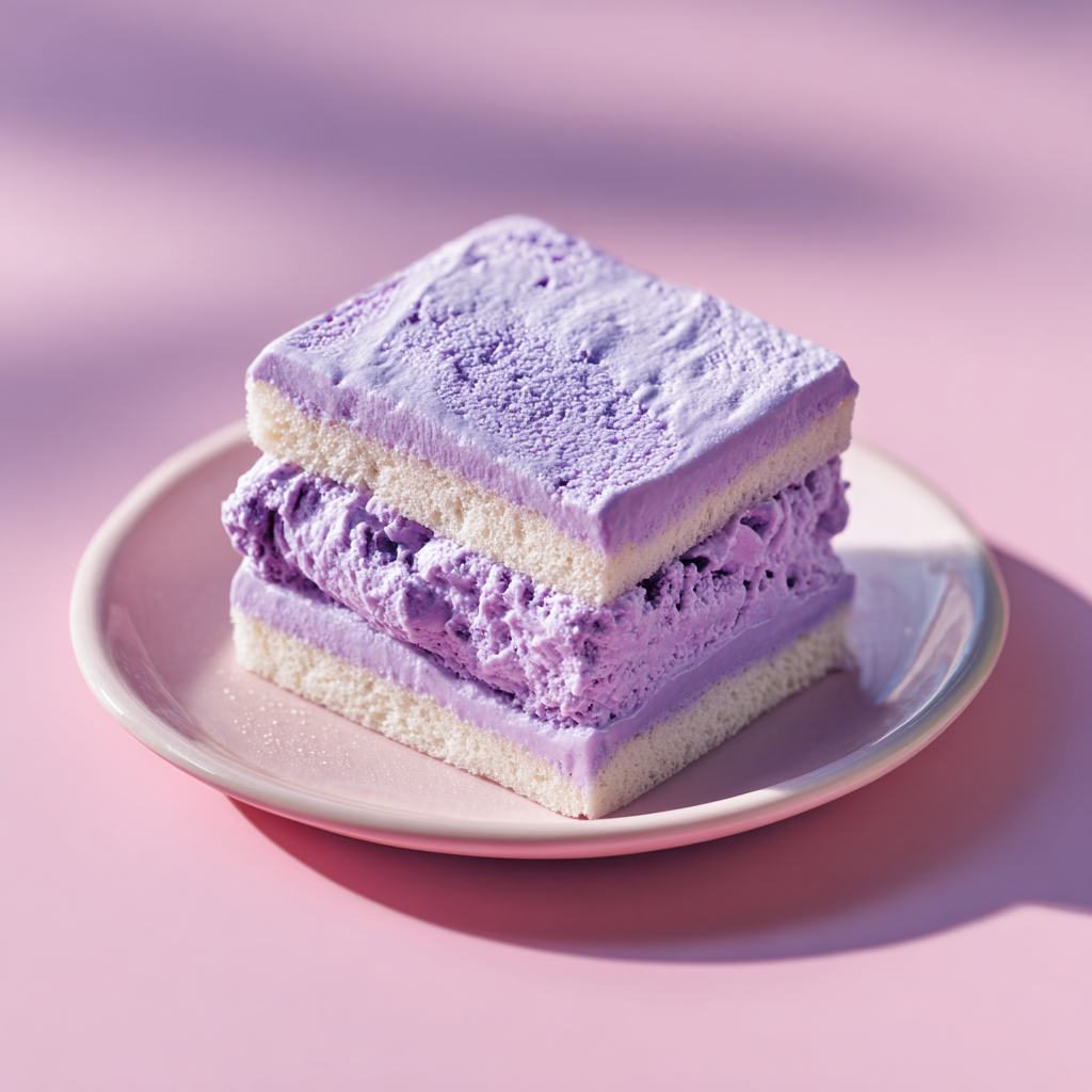 Ube Ice Cream Cake Sandwich For One Recipe 2 Ube Ice Cream Cake Sandwich For One Recipe - Recipe Image
