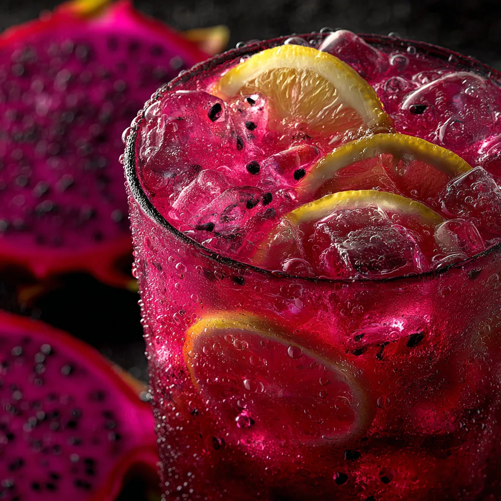 Tropical Dragon Fruit Lemonade Recipe 2 Tropical Dragon Fruit Lemonade Recipe - Recipe Image