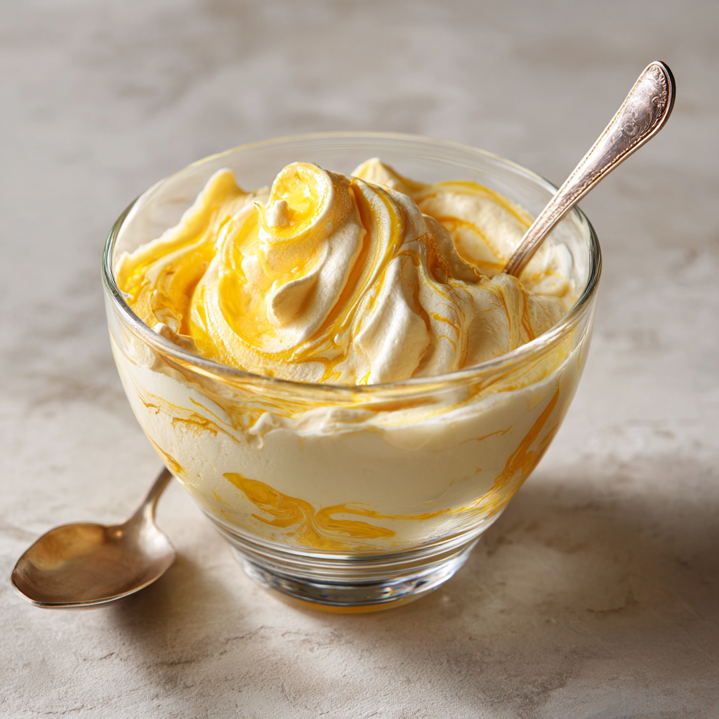 Mango Yogurt Cloud Mousse Recipe - Recipe Image