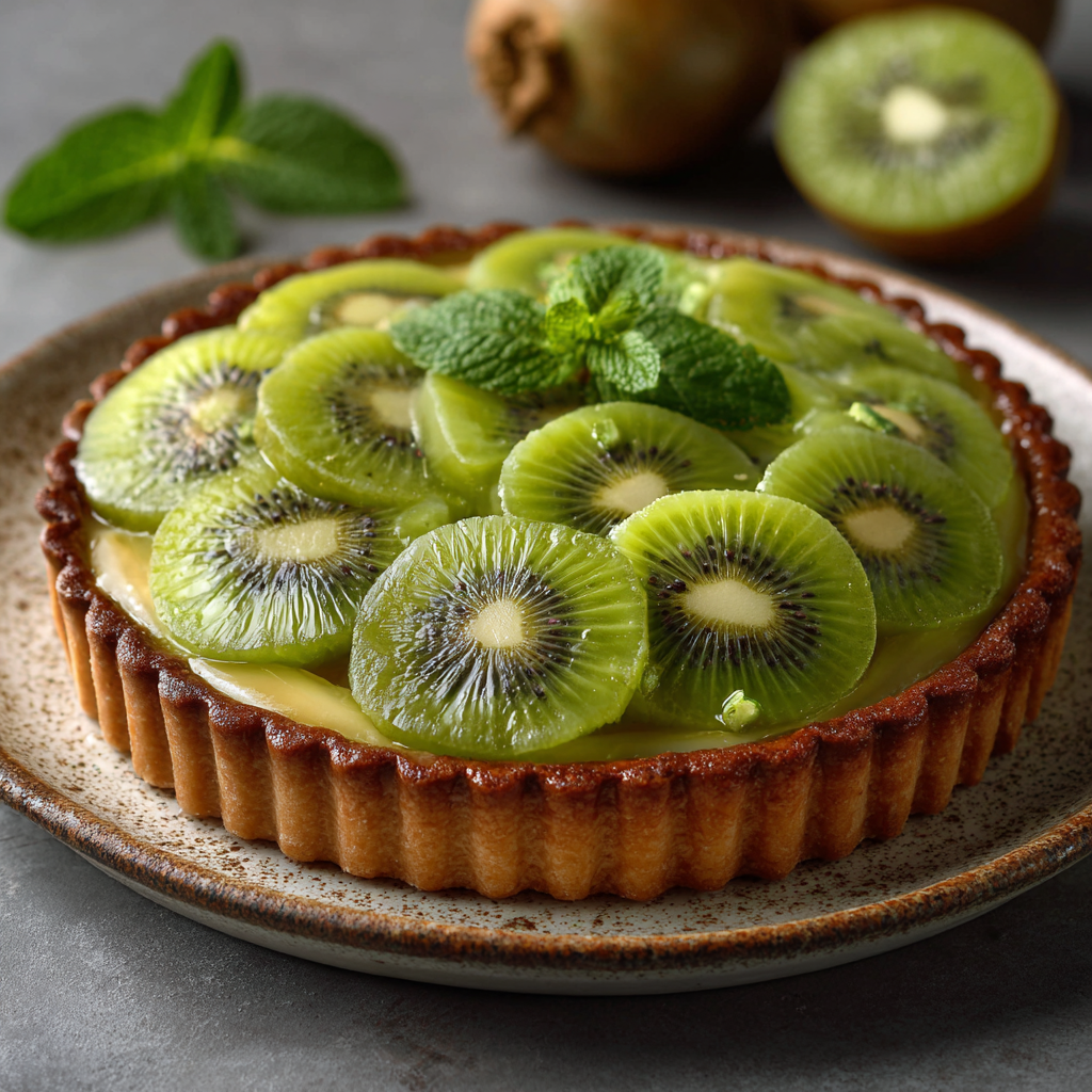 Kiwi Lime Fruit Tart Recipe - Recipe Image