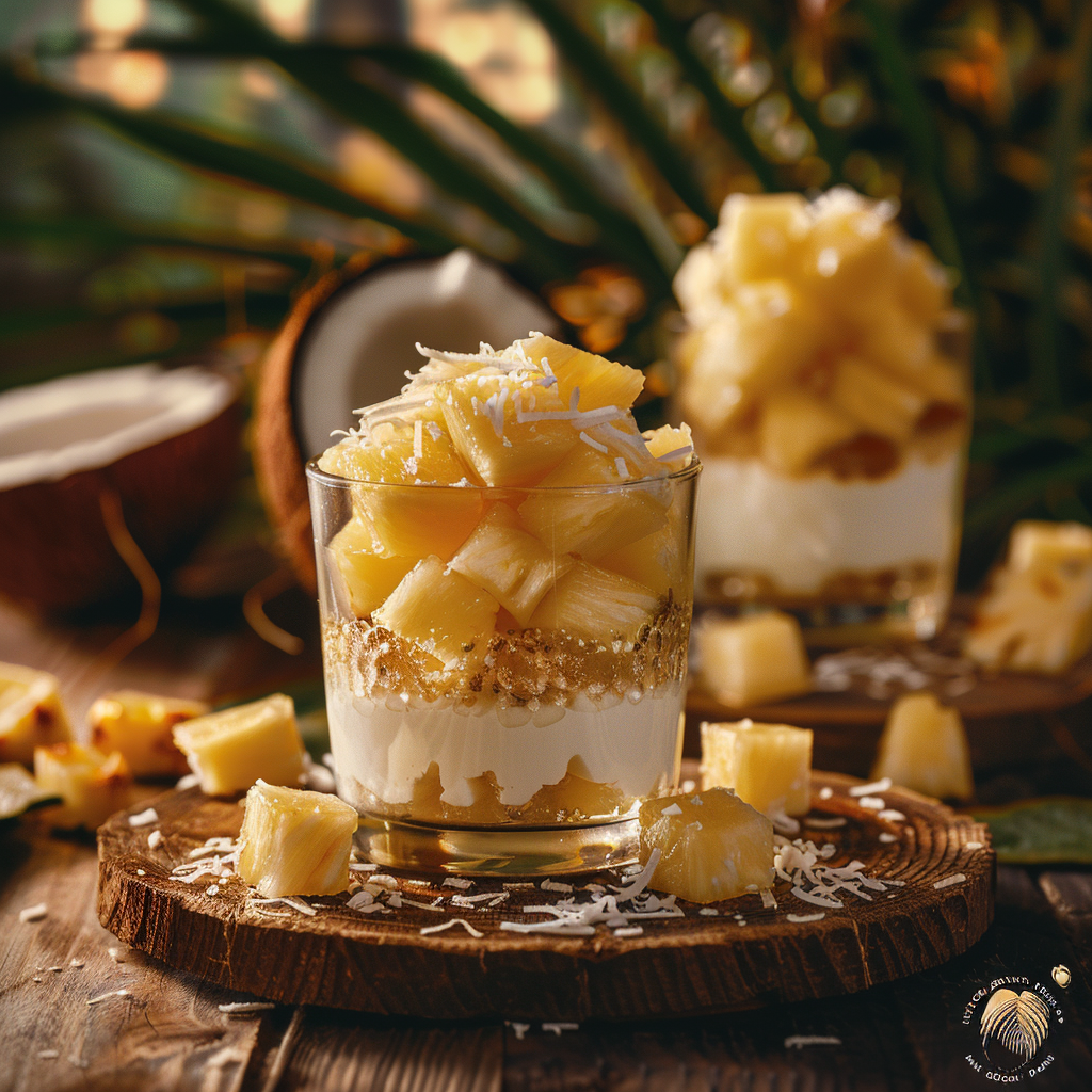 Pineapple Coconut Dessert Jars Recipe - Recipe Image