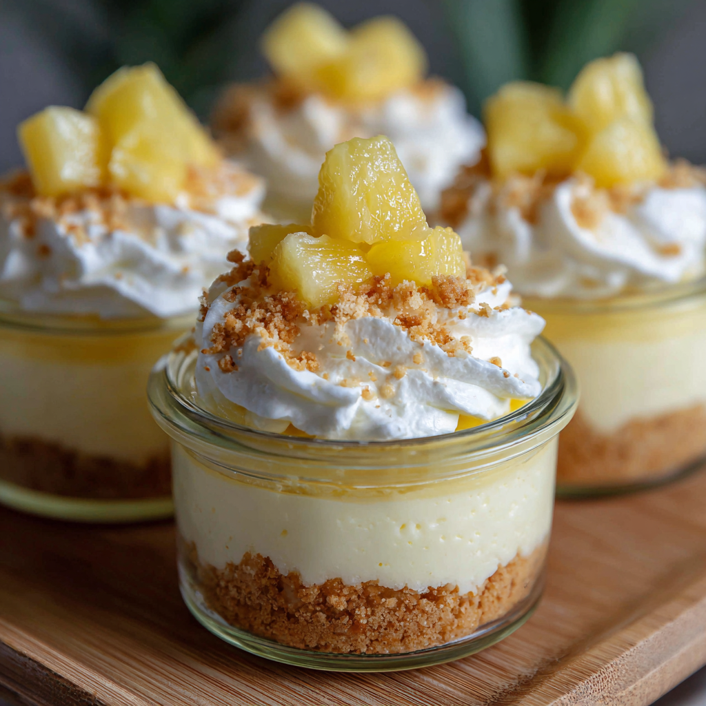 Pineapple Cheesecake Delight Cups Recipe - Recipe Image