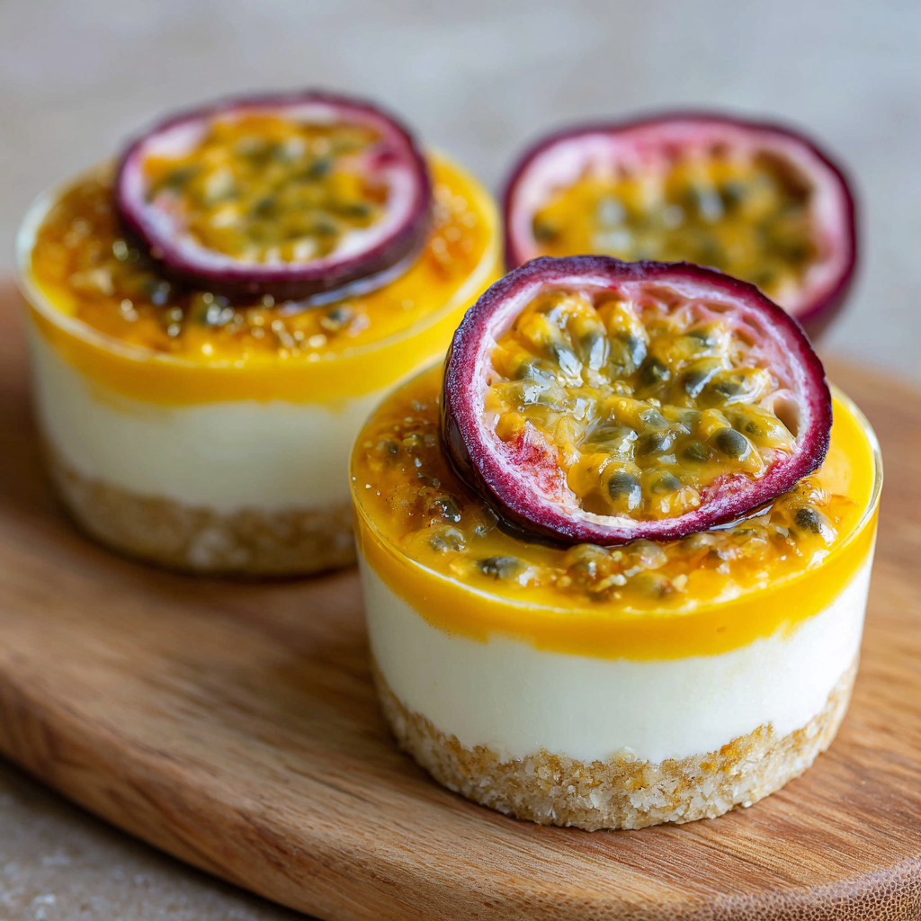 Passion Fruit Cheesecake Cups Recipe - Recipe Image