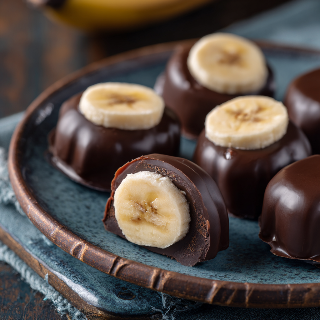 Chocolate Banana Frozen Bites Recipe - Recipe Image