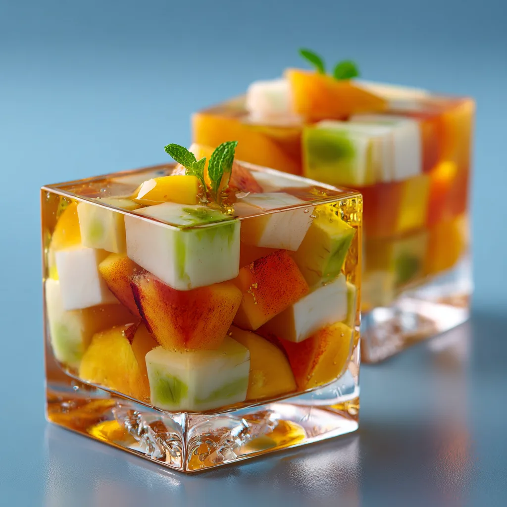 Peach Mango Jelly Cups Recipe
 - Recipe Image