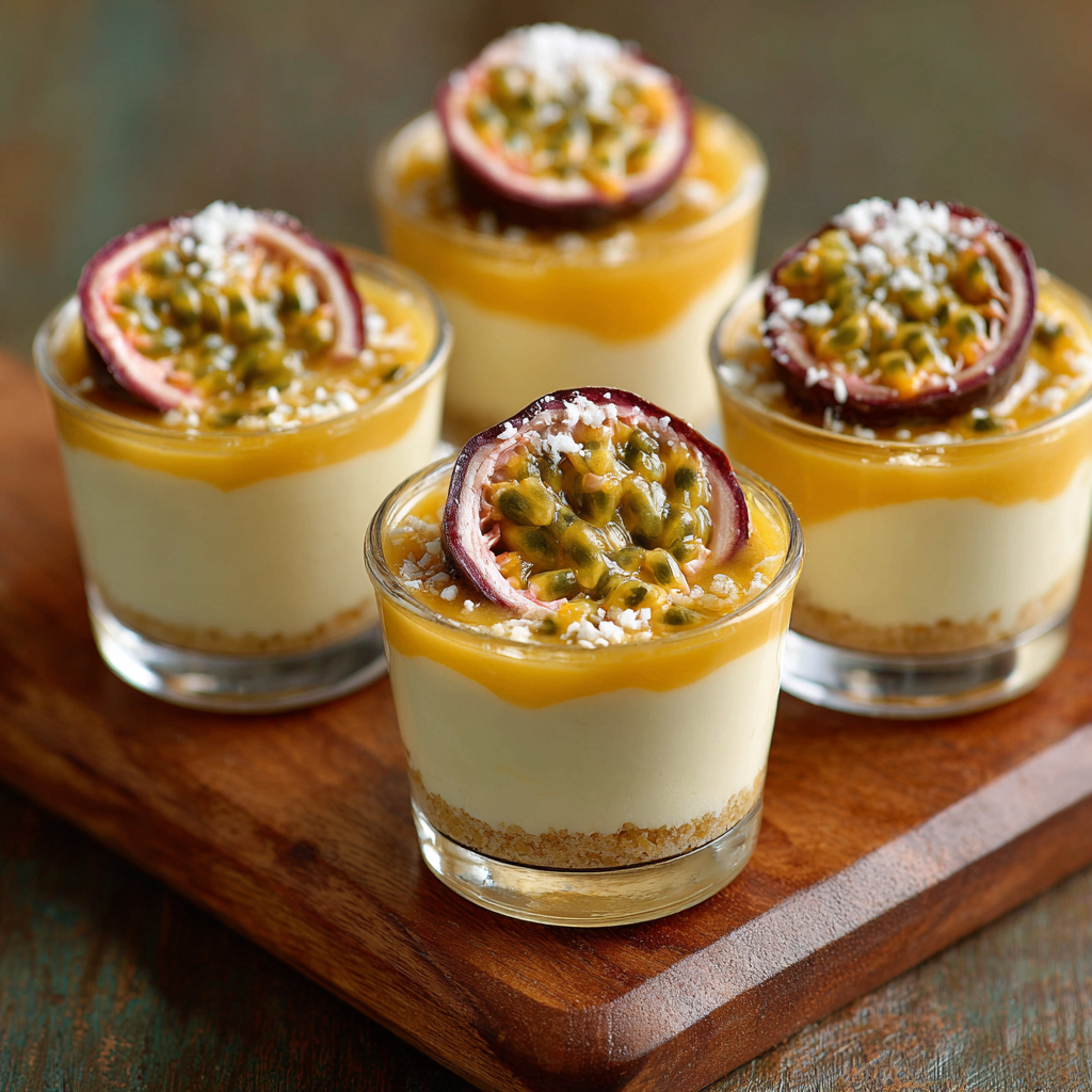 Passion Fruit Cheesecake Cups Recipe 2 Passion Fruit Cheesecake Cups Recipe - Recipe Image