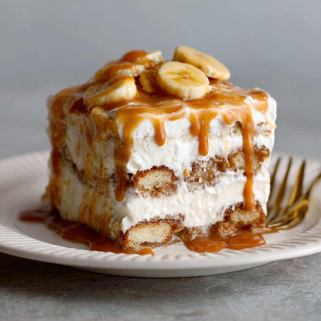 Banana Caramel Icebox Cake Recipe 3 Banana Caramel Icebox Cake Recipe - Recipe Image