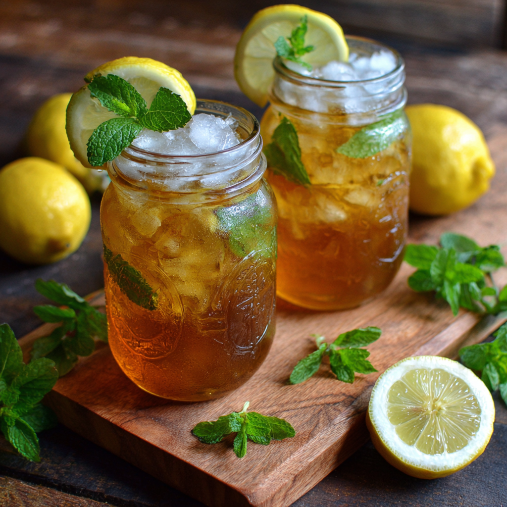 Lemon Mint Iced Tea Recipe - Recipe Image