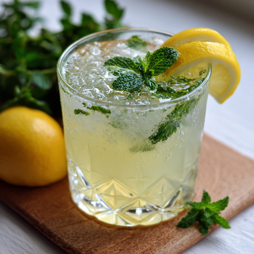 Lemon Mint Cooler Recipe 3 Lemon Mint Cooler Recipe - Recipe Image