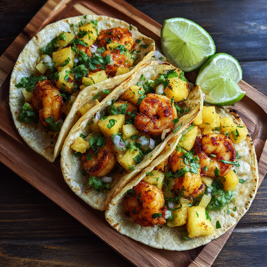 Pineapple Shrimp Tacos Recipe - Recipe Image