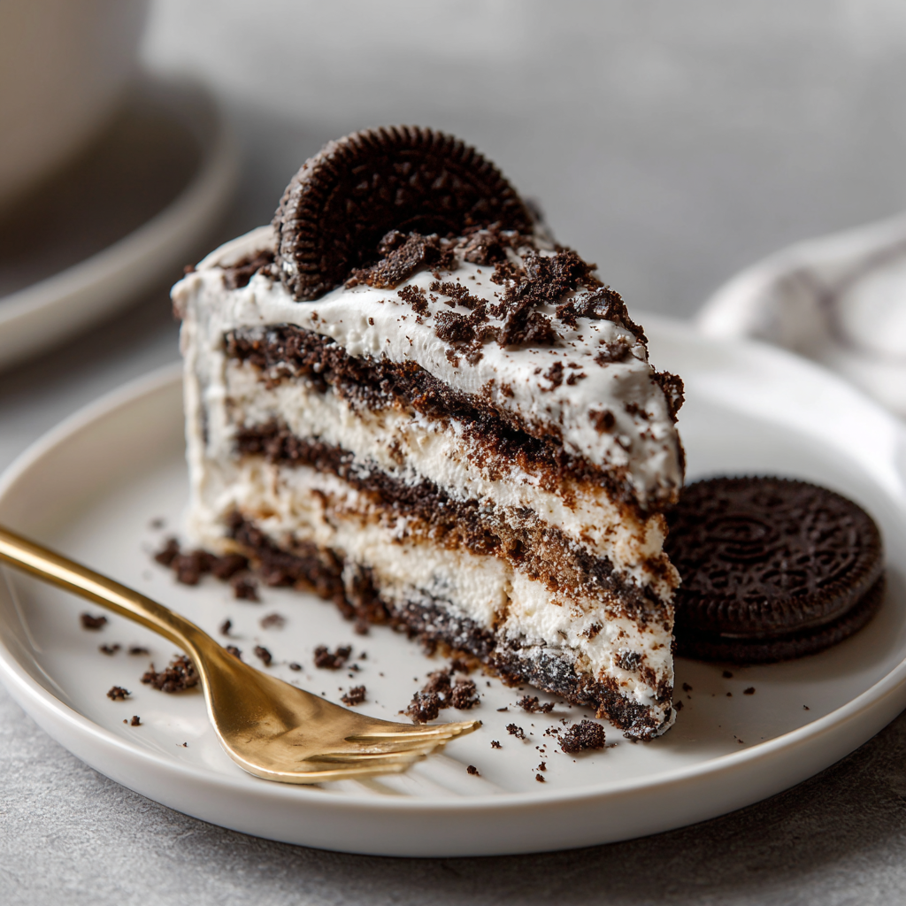 Oreo Icebox Cake Recipe - Recipe Image