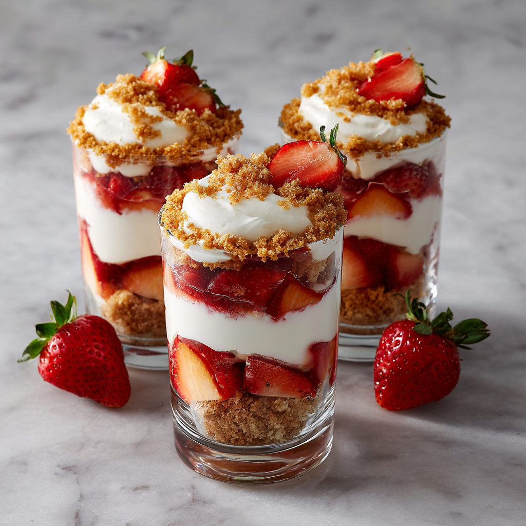 Strawberry Cheesecake Parfaits Recipe - Recipe Image