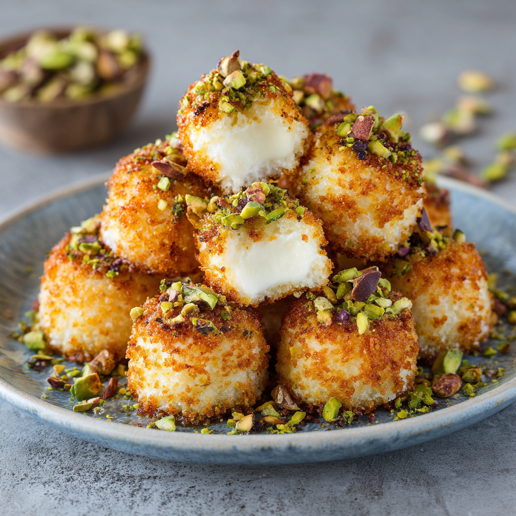 Kanafeh Cheesecake Bites Recipe - Recipe Image