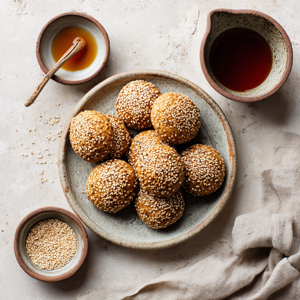 Sesame Tahini Cookies Recipe - Recipe Image