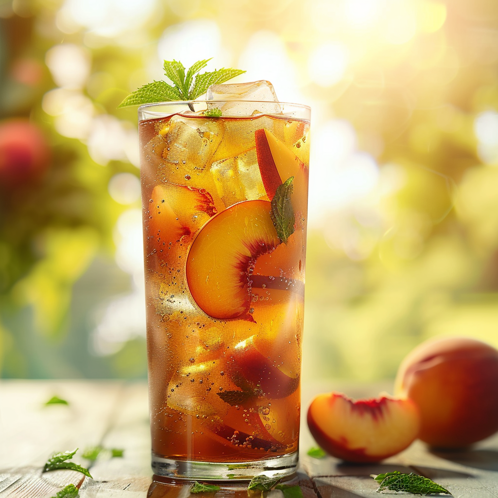 Iced Tea Peach Recipe - Recipe Image