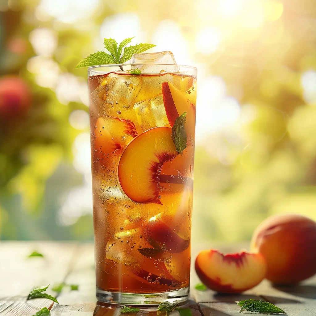 Iced Tea Peach Recipe - Recipe Image