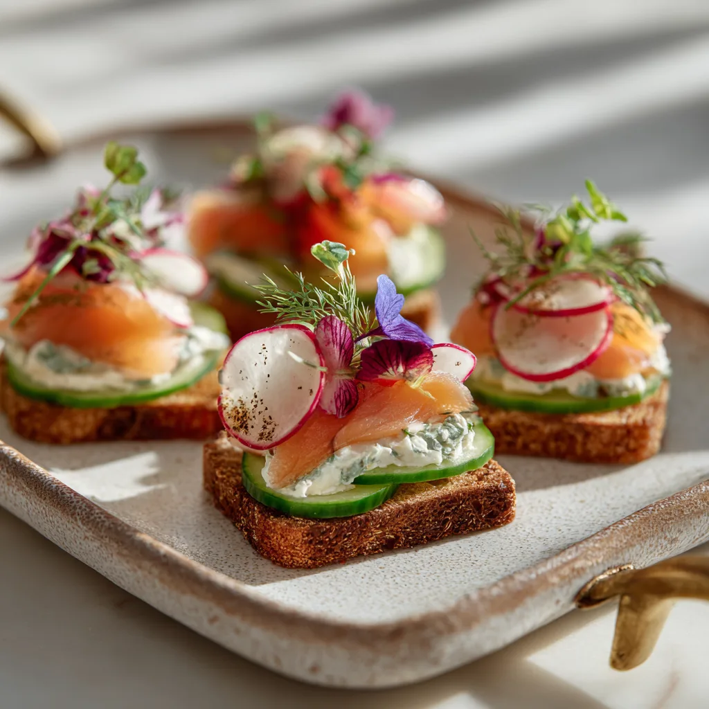 Cucumber Canapés Recipe - Recipe Image
