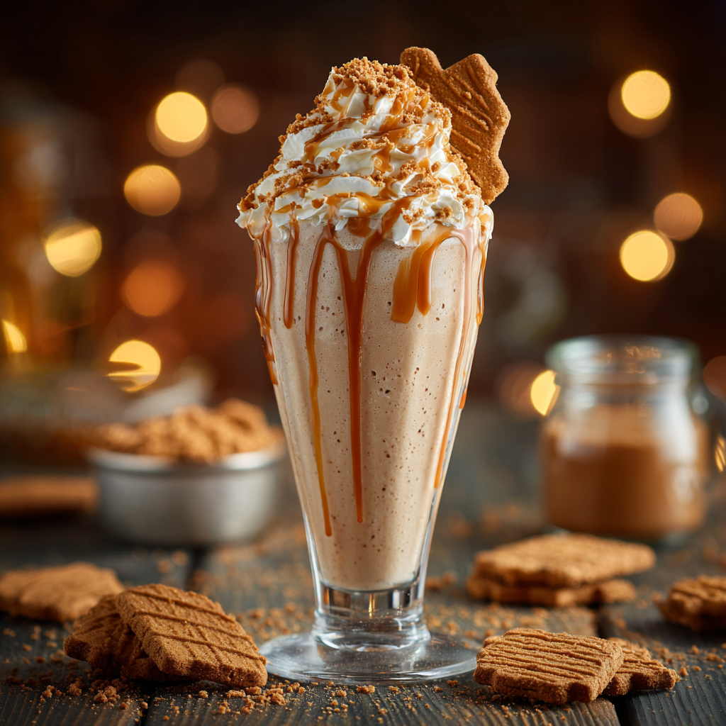 Biscoff Milkshake Recipe - Recipe Image