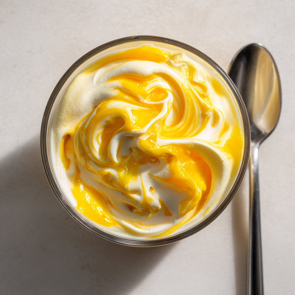 Mango Yogurt Cloud Mousse Recipe - Recipe Image