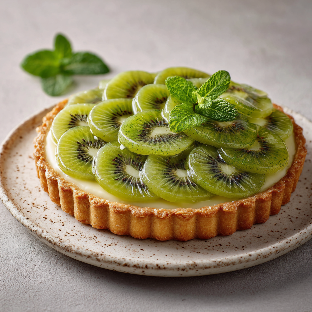 Kiwi Lime Fruit Tart Recipe - Recipe Image