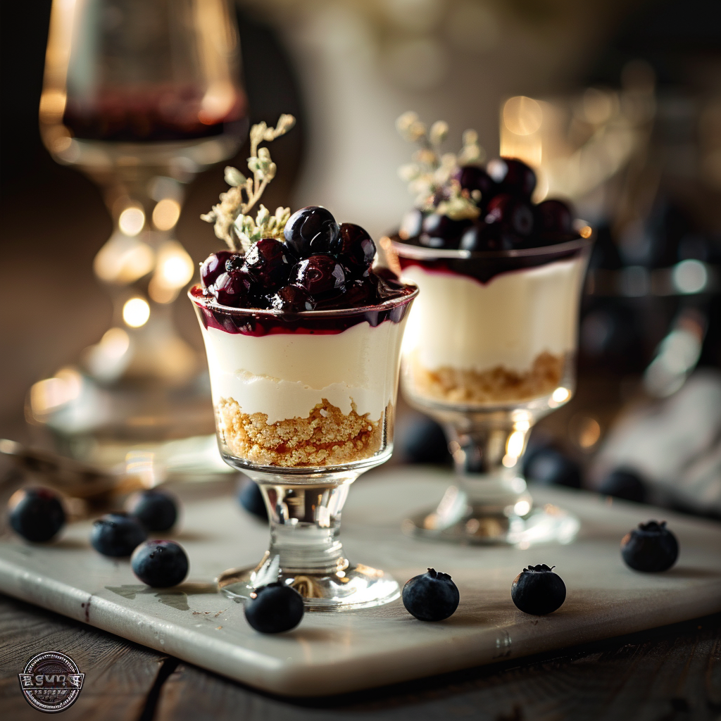 Blueberry Vanilla Cheesecake Cups Recipe - Recipe Image