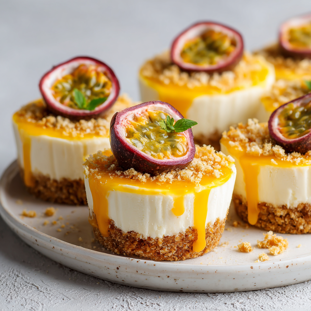 Passion Fruit Cheesecake Cups Recipe - Recipe Image