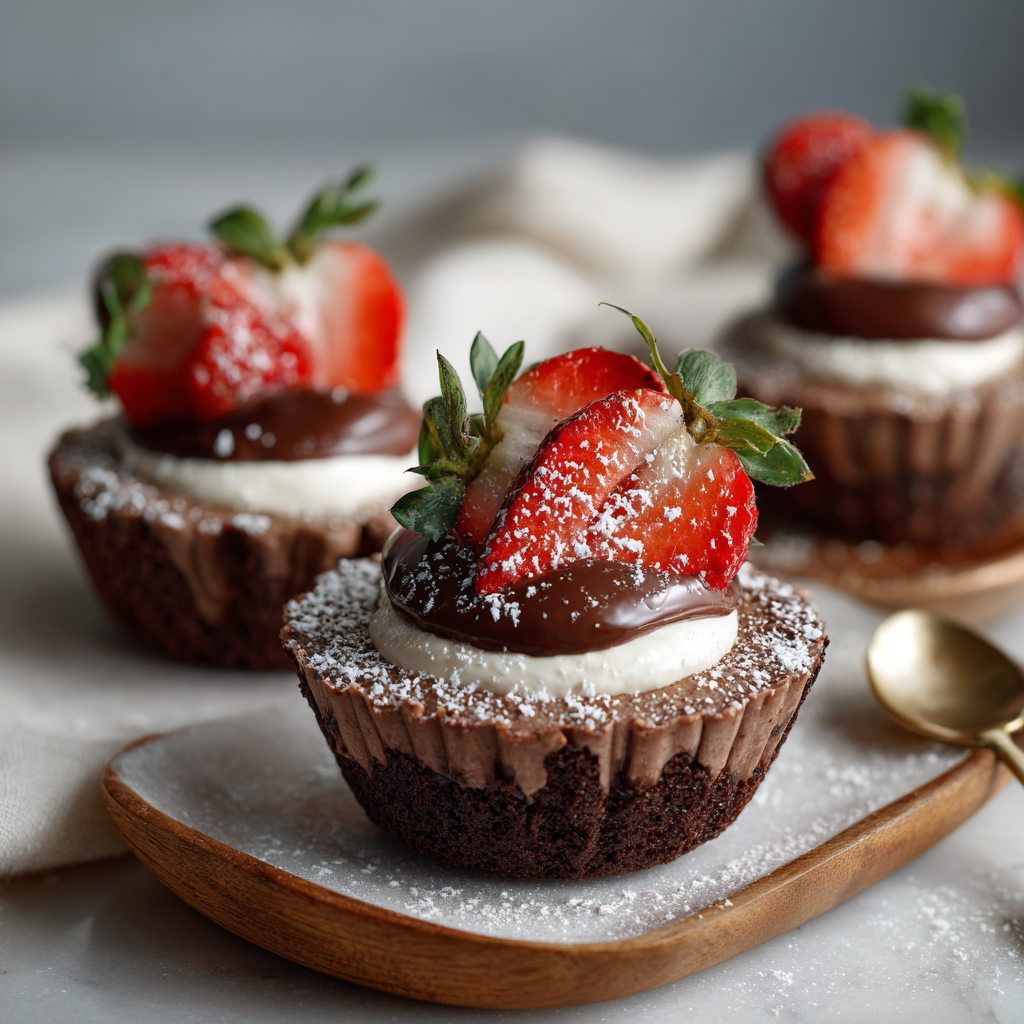 Chocolate Strawberry Tiramisu Cups Recipe 3 Chocolate Strawberry Tiramisu Cups Recipe - Recipe Image