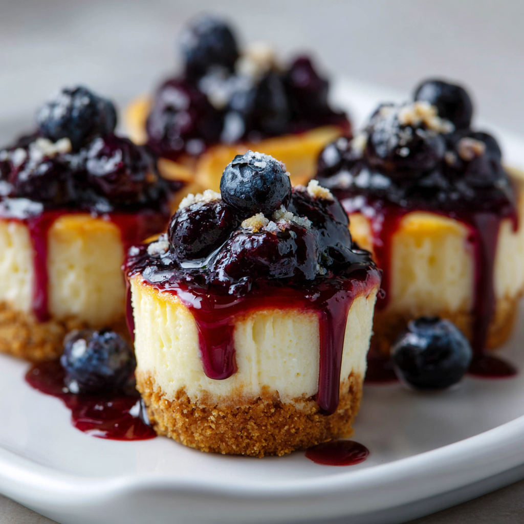 Blueberry Vanilla Cheesecake Cups Recipe - Recipe Image
