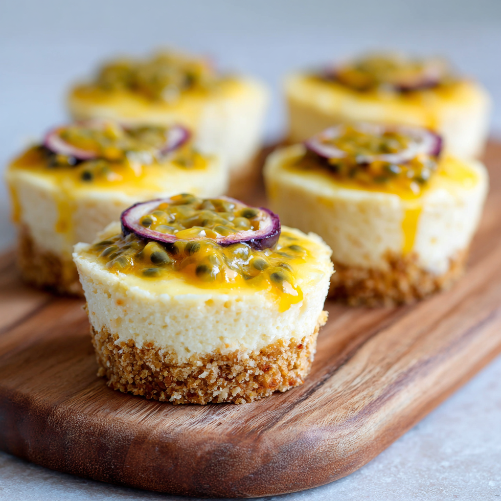 Passion Fruit Cheesecake Cups Recipe 3 Passion Fruit Cheesecake Cups Recipe - Recipe Image