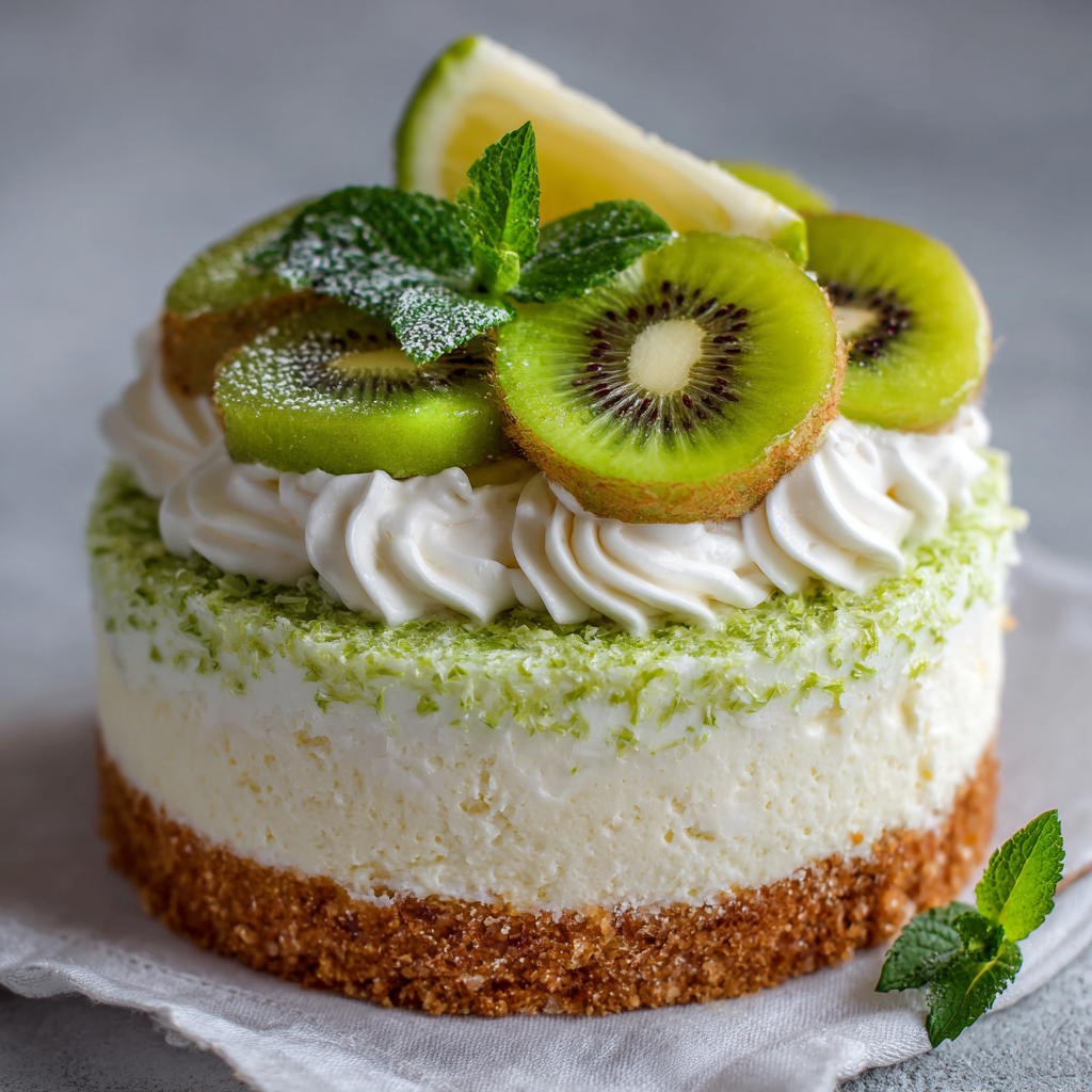 Kiwi Lime Cream Cake Recipe 2 Kiwi Lime Cream Cake Recipe - Recipe Image