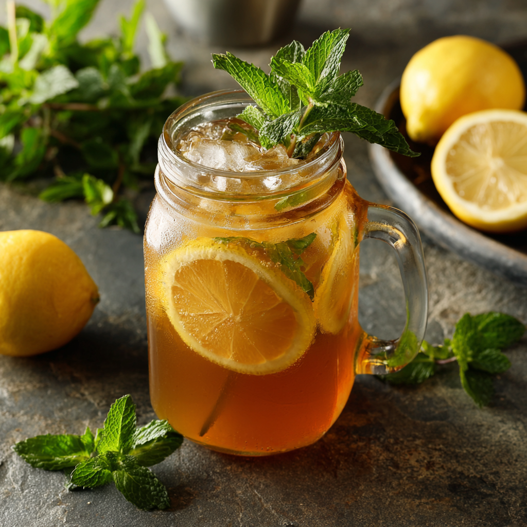 Lemon Mint Iced Tea Recipe - Recipe Image