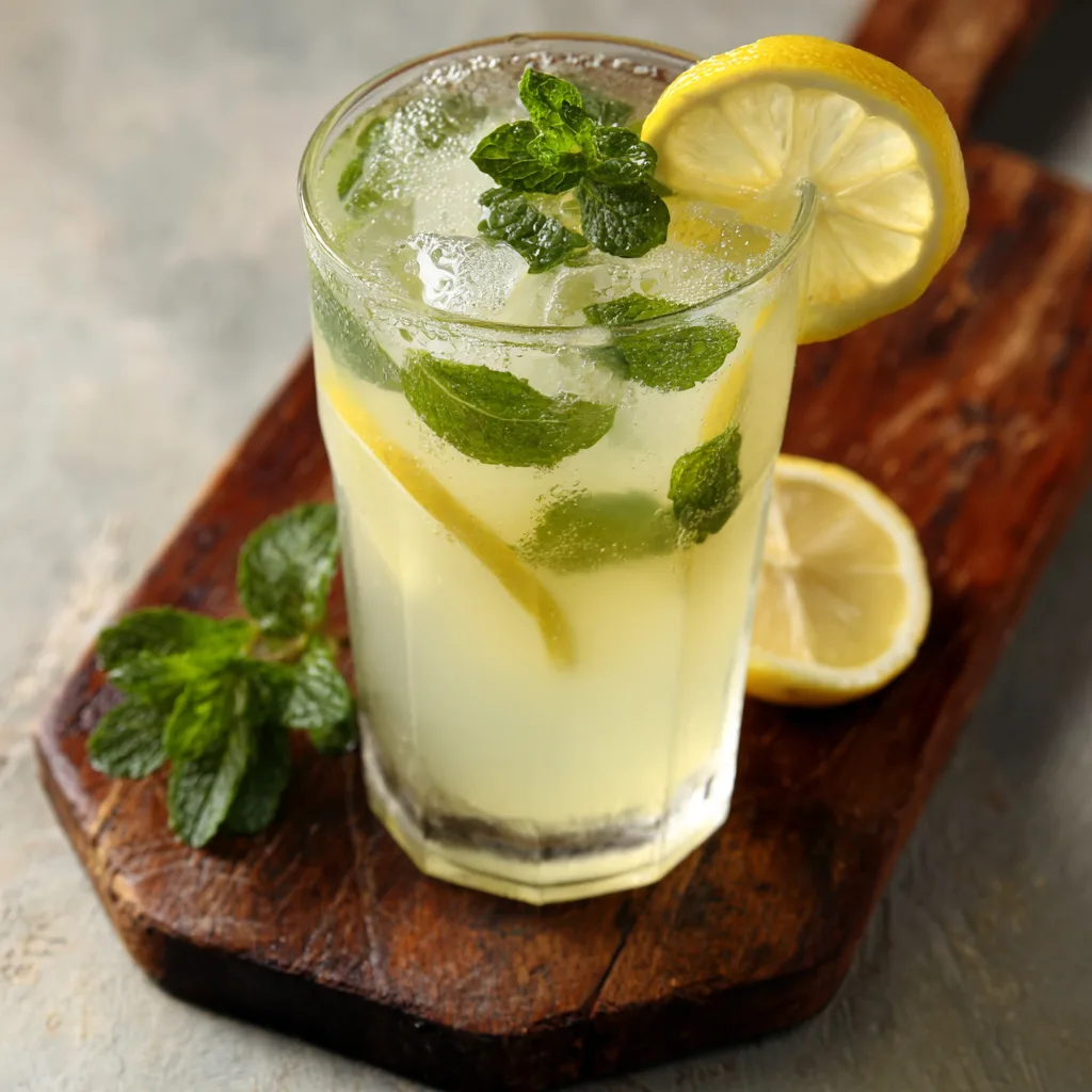 Lemon Mint Cooler Recipe 2 Lemon Mint Cooler Recipe - Recipe Image