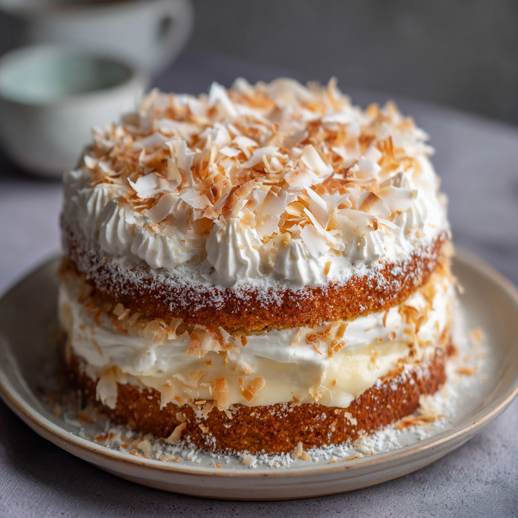 herry Coconut Cream Cake Recipe